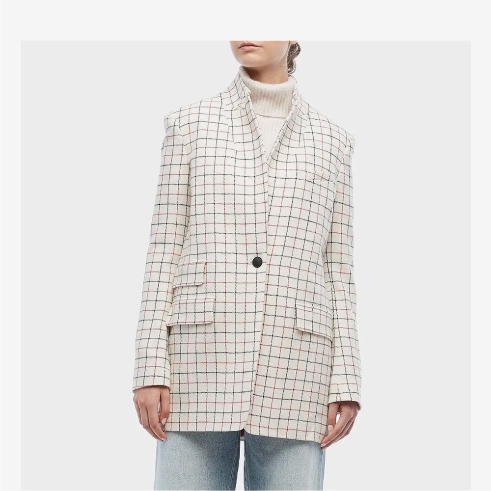 Rag & Bone Nova Windowpane Plaid Blazer